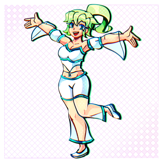 Image of Rie Kanari, the N Masters mascot.